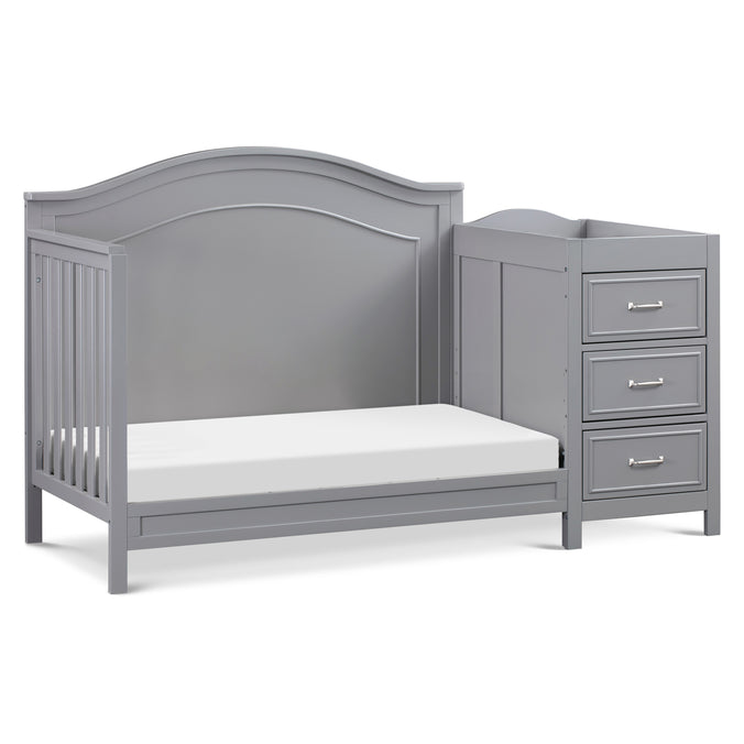 M12891G,DaVinci,Charlie 4-in-1 Convertible Crib & Changer in Grey