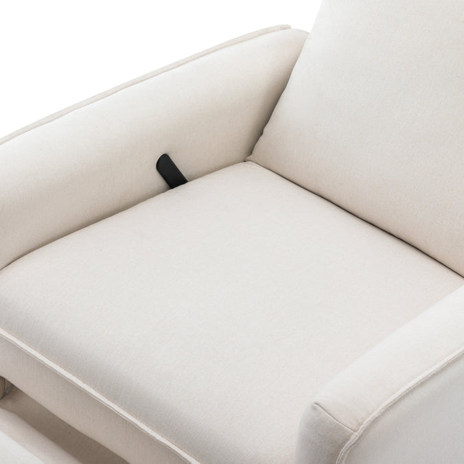 M19387PCMEW,DaVinci,Penny Swivel Recliner in Performance Cream Eco-Weave