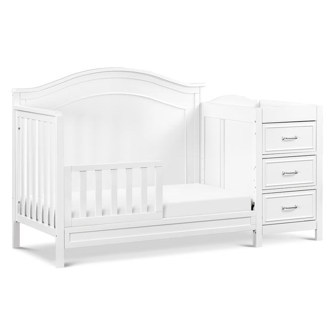 M12891W,DaVinci,Charlie 4-in-1 Convertible Crib & Changer in White