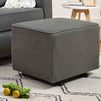 M13985GY,DaVinci,Davinci Universal Gliding Ottoman in Dark Grey Finish