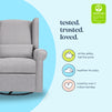 M21887MIG,DaVinci,Hayden Recliner and Swivel Glider in Misty Grey