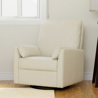 F24687PCM,Carter's,Ethan Swivel Recliner in Performance Cream Linen