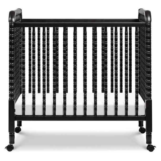 M7398E,DaVinci,Jenny Lind 3-in-1 Convertible Mini Crib in Ebony