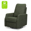 M33187COB,DaVinci,Lucas Pillowback Swivel Recliner in Cozy Olive Boucle
