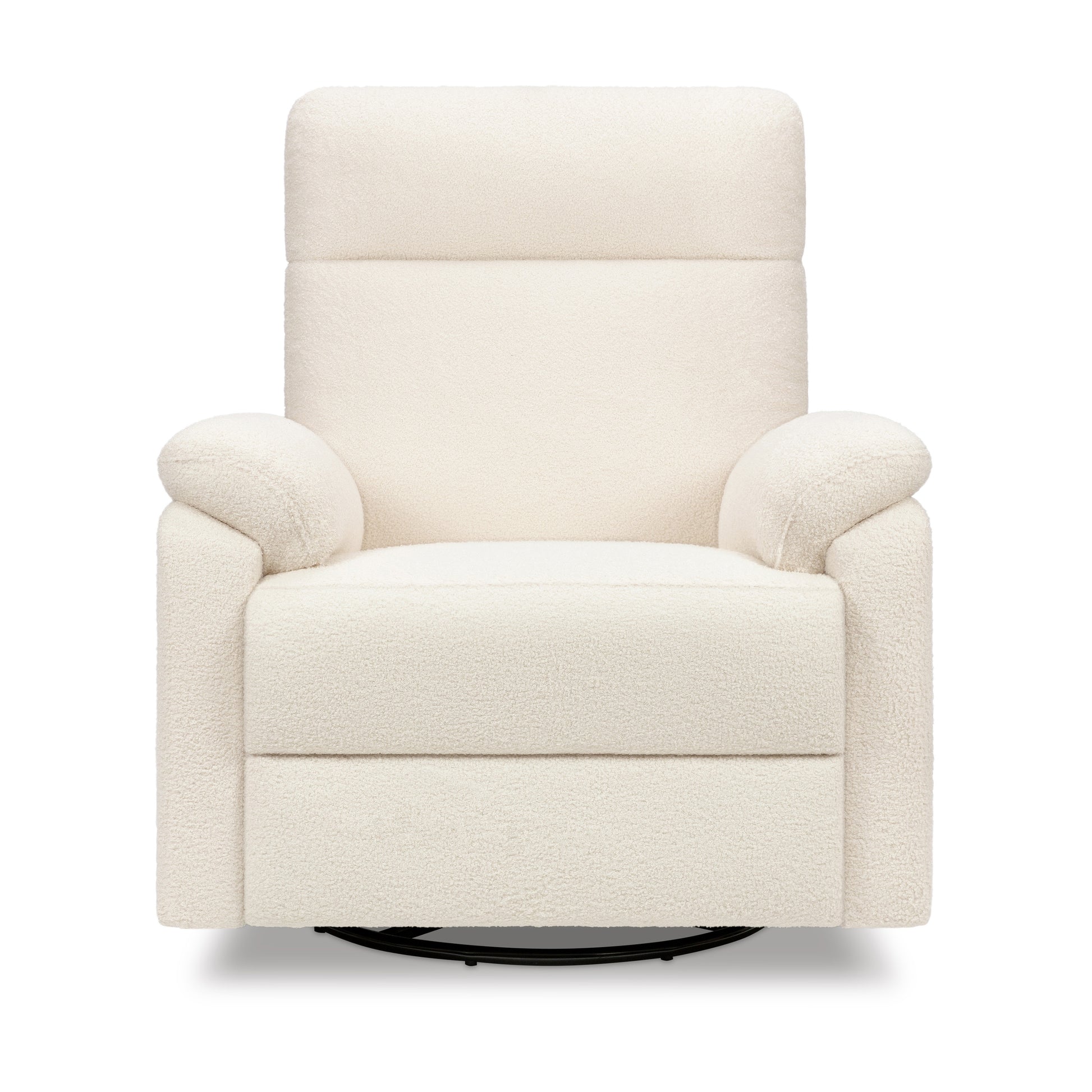 M24387CCB,DaVinci,Suzy Swivel Recliner in Cozy Cream Boucle