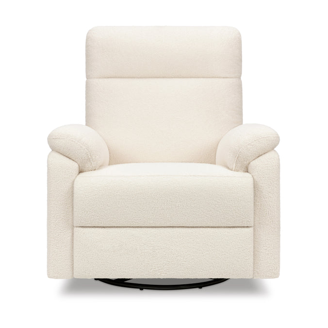 M24387CCB,DaVinci,Suzy Swivel Recliner in Cozy Cream Boucle