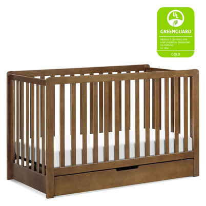 F11951L,Carter's,Colby 4-in-1 Convertible Crib w/ Trundle Drawer in Walnut