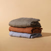 T29536BTS,Babyletto,Burnt Sienna Muslin Mini Crib Sheet in GOTS Certified Organic Cotton