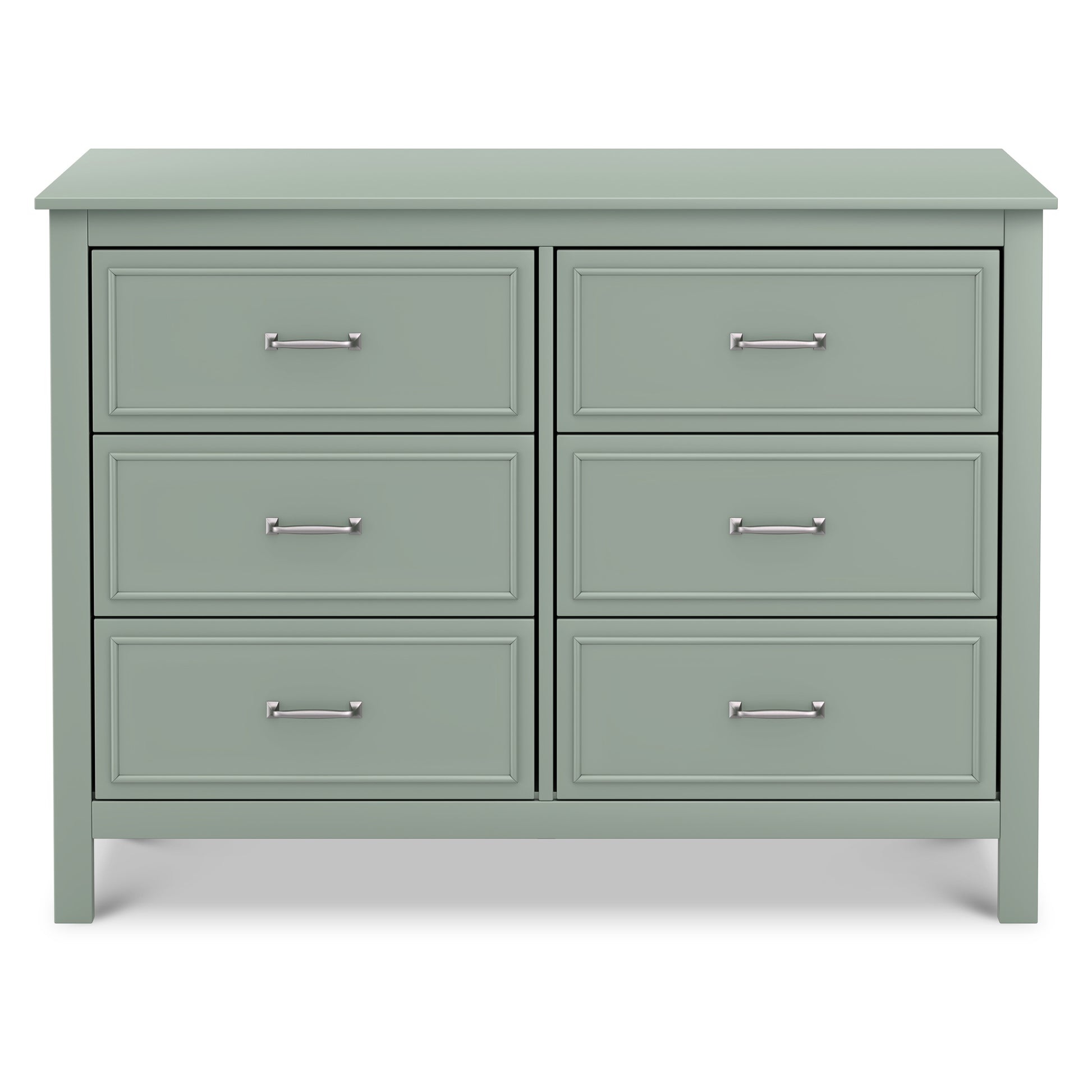 M12826LS,DaVinci,Charlie 6-Drawer Double Dresser in Light Sage