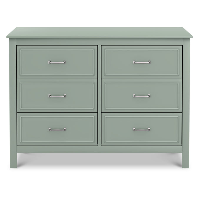 M12826LS,DaVinci,Charlie 6-Drawer Double Dresser in Light Sage