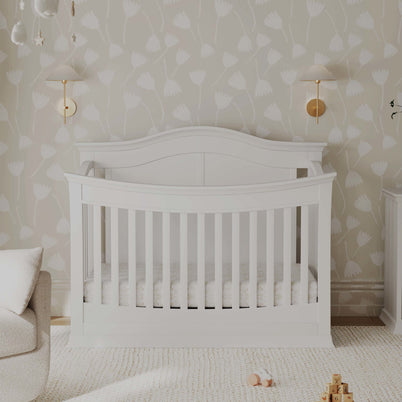 M4501W,DaVinci,Meadow 4-in-1 Convertible Crib in White Finish