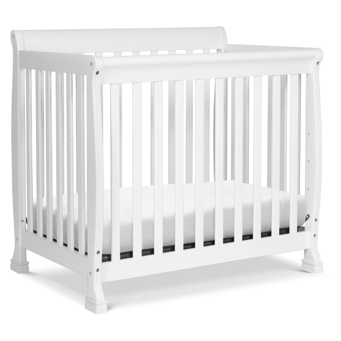 M5598W,DaVinci,Kalani 4-in-1 Convertible Mini Crib in White Finish