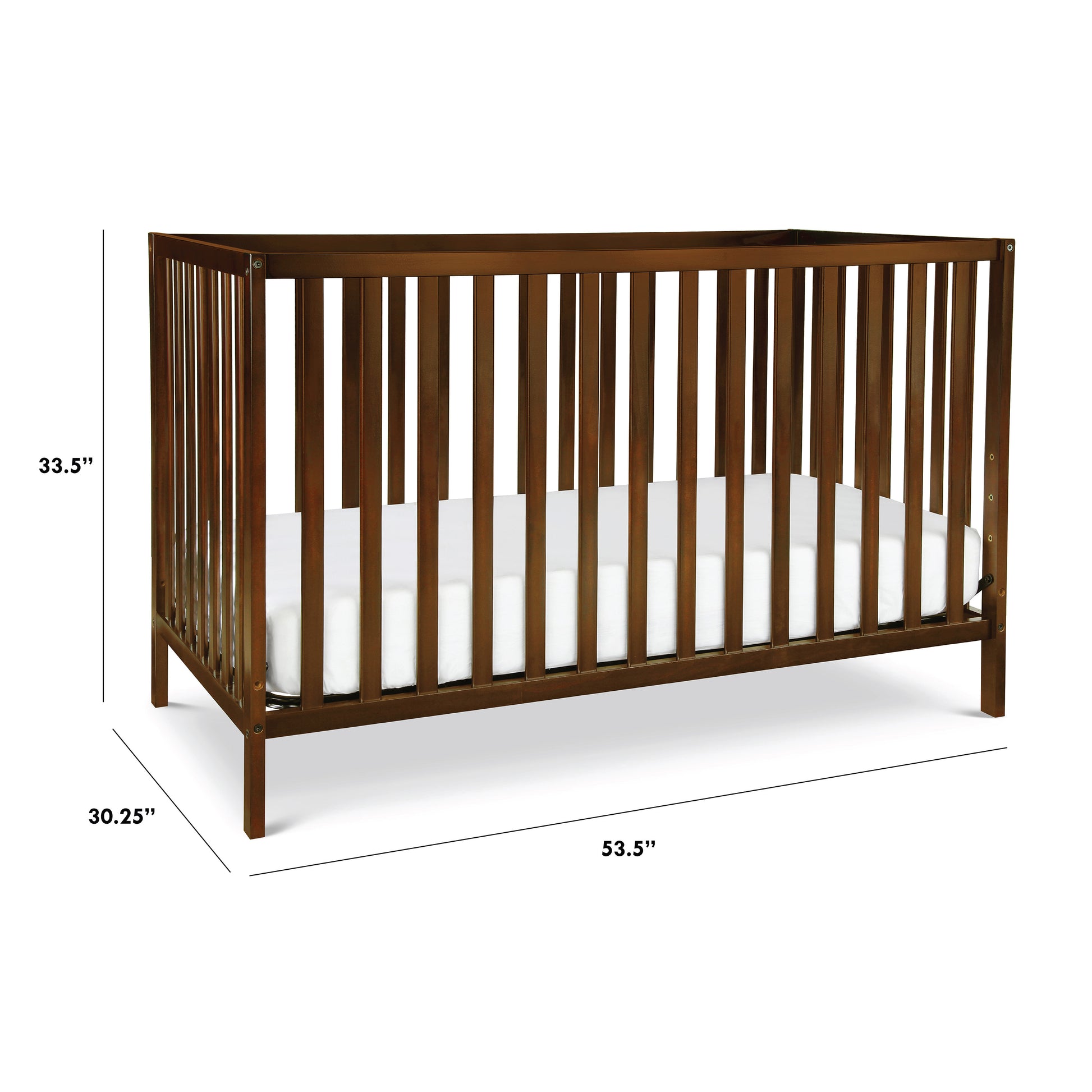 M3801Q,DaVinci,Union 4-in-1 Convertible Crib in Espresso Finish