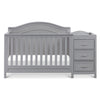 M12891G,DaVinci,Charlie 4-in-1 Convertible Crib & Changer in Grey