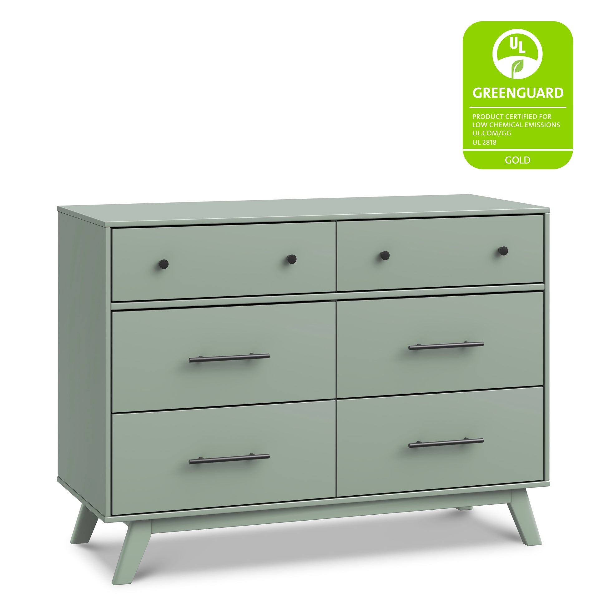 M22526LS,DaVinci,Otto 6-Drawer Dresser in Light Sage