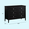 M11426E,DaVinci,Chloe Regency 6-Drawer Dresser in Ebony