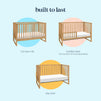 M25001HY,DaVinci,Hunter 3-in-1 Convertible Crib in Honey