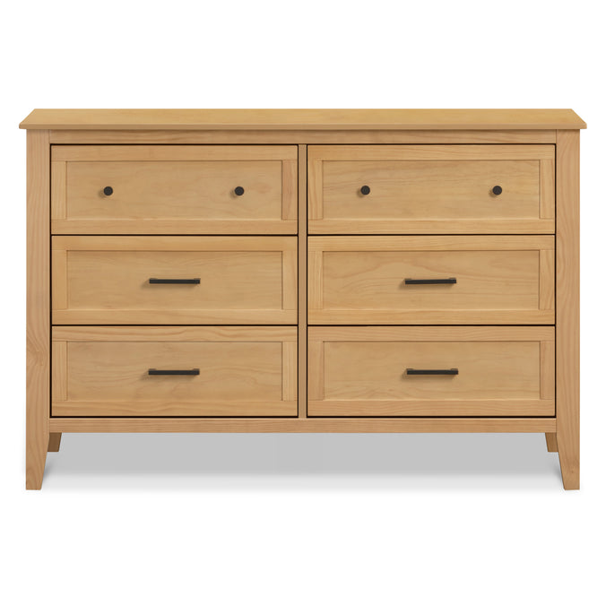 M24726HY,DaVinci,Sawyer Farmhouse 6-Drawer Dresser in Honey