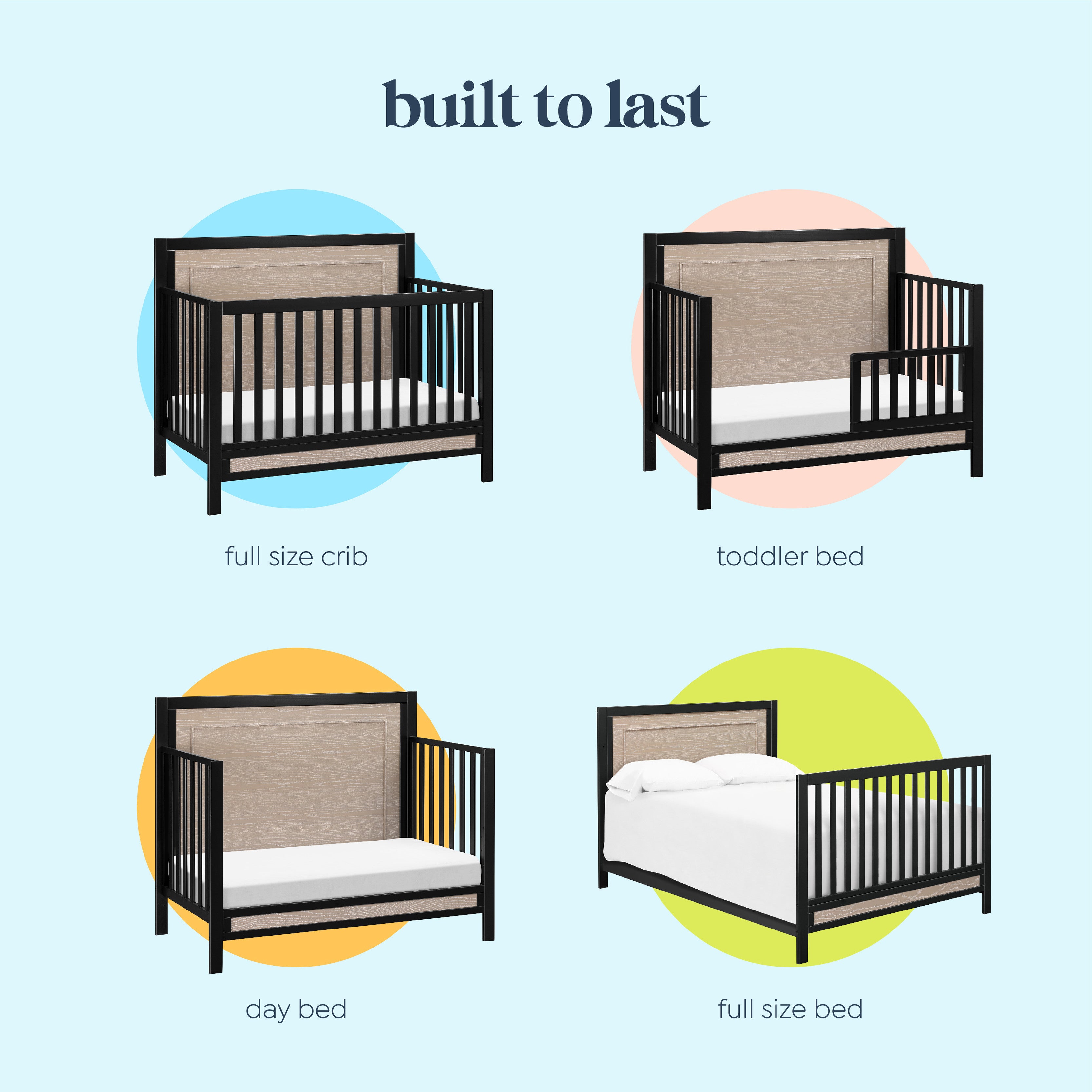 Full size bed frame for convertible crib hotsell