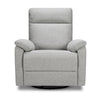 M24387FTG,DaVinci,Suzy Swivel Recliner in Frost Grey