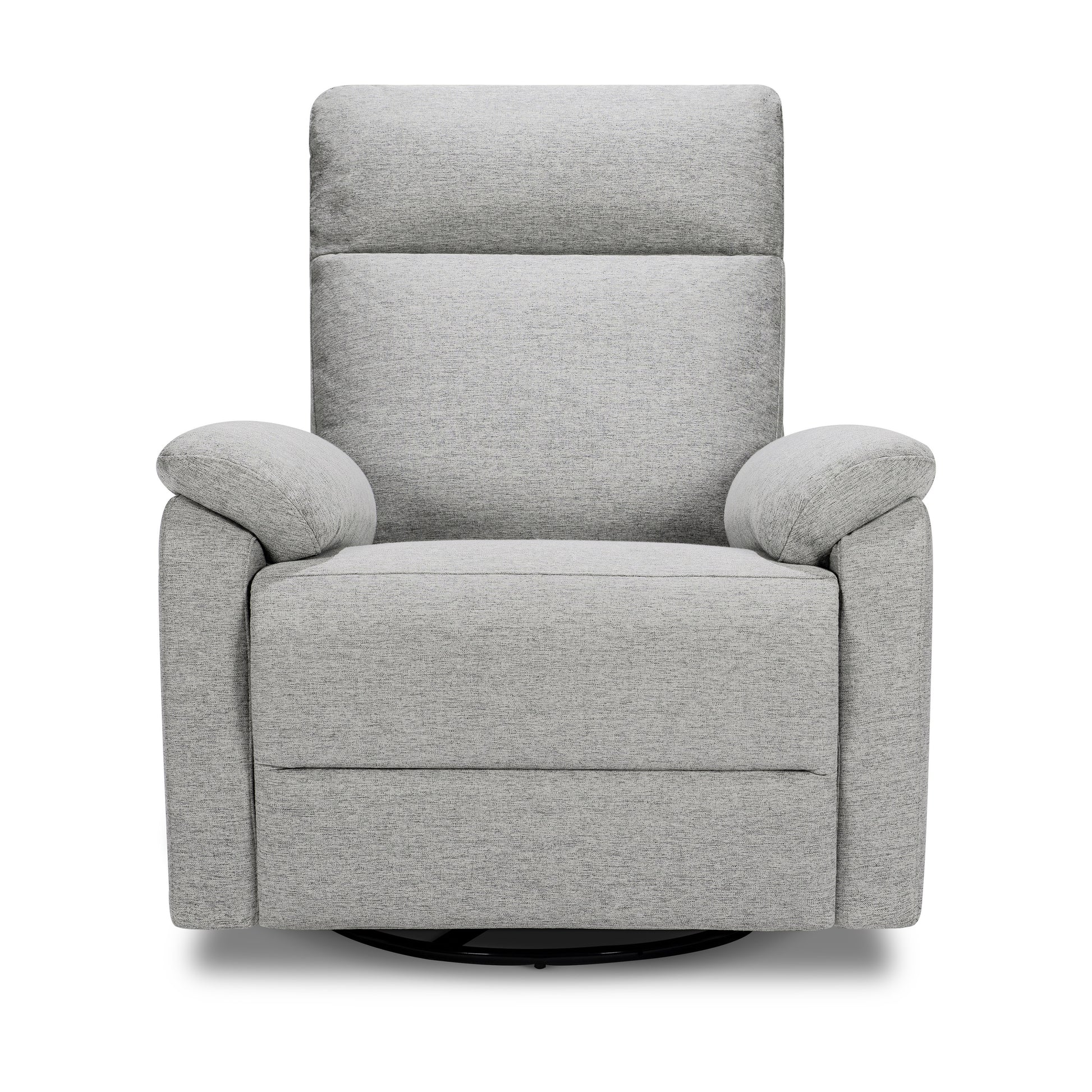 M24387FTG,DaVinci,Suzy Swivel Recliner in Frost Grey