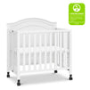 M12898W,DaVinci,Charlie Folding Portable 3-in-1 Mini Crib in White