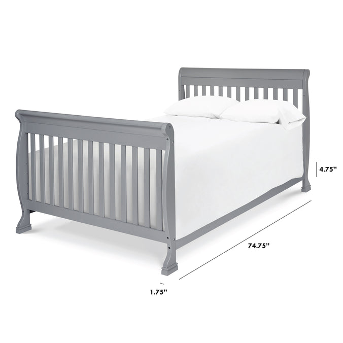 M4799G,The MDB Family,Twin/Full Size Bed Conversion Kit in Grey Finish