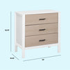 F23223WCWD,Carter's,Radley 3-Drawer Dresser in White & Coastwood