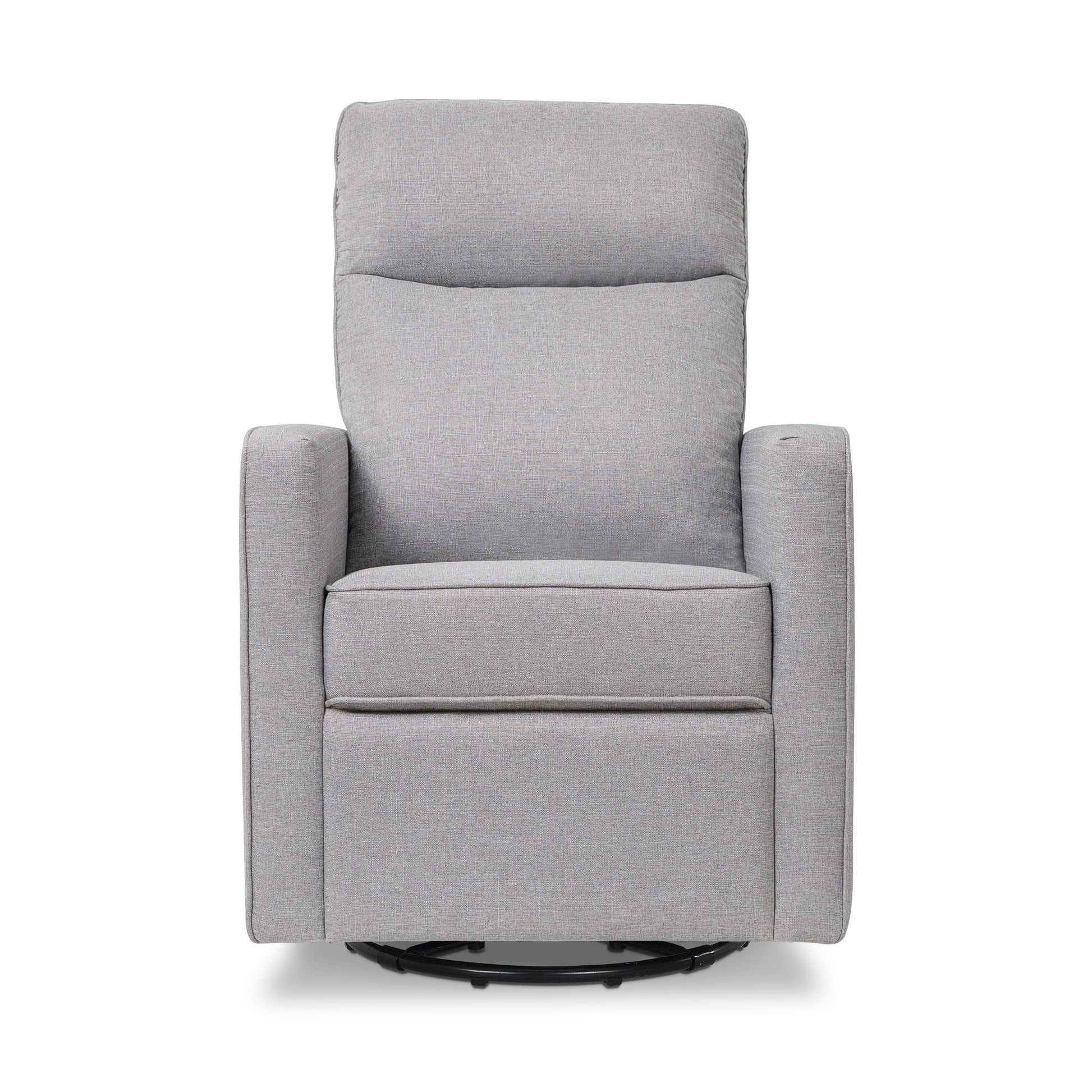 M19787MIG,DaVinci,Gabby Pillowback Swivel Glider in Misty Grey