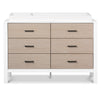 F23226WCWD,Carter's,Radley 6-Drawer Dresser in White & Coastwood