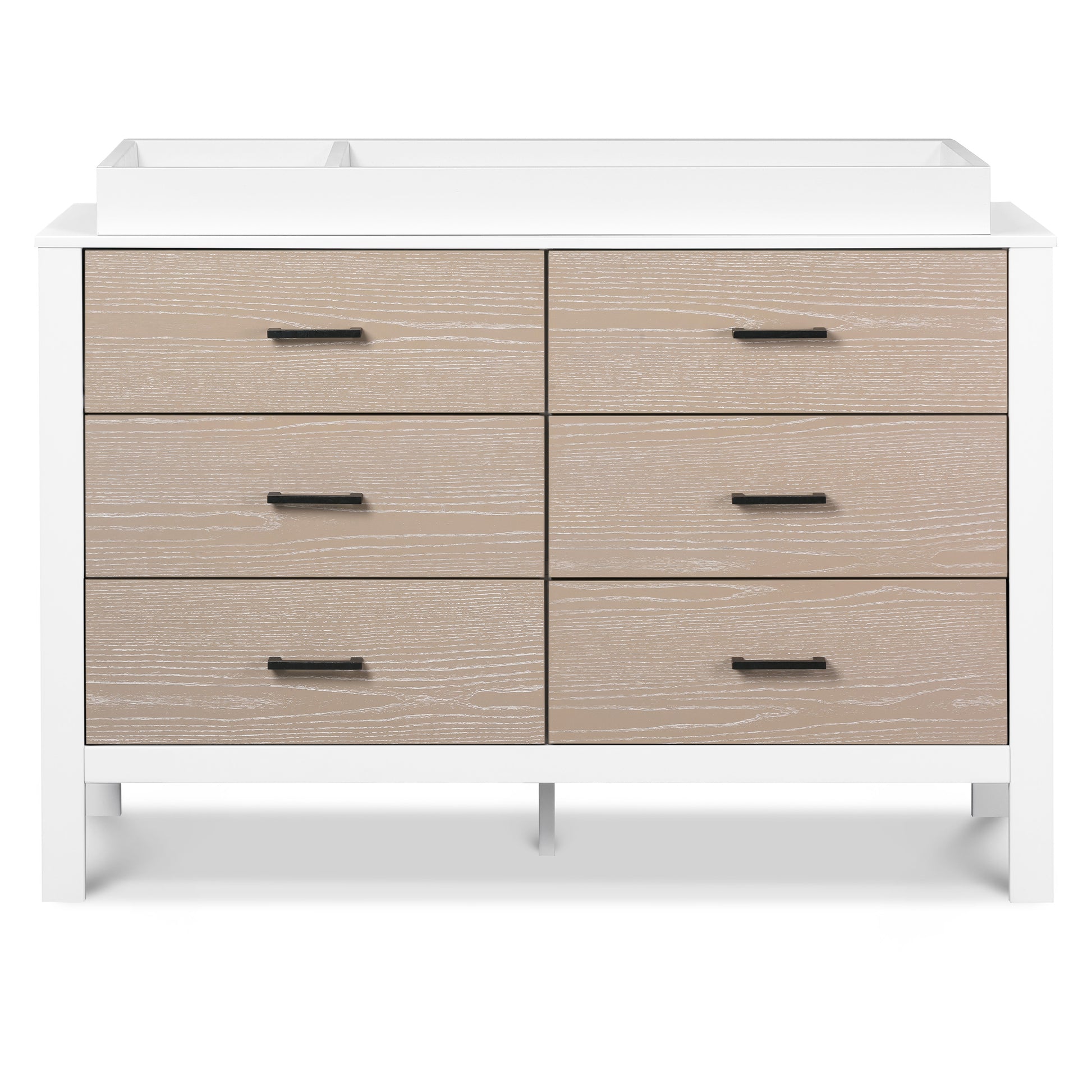 F23226WCWD,Carter's,Radley 6-Drawer Dresser in White & Coastwood