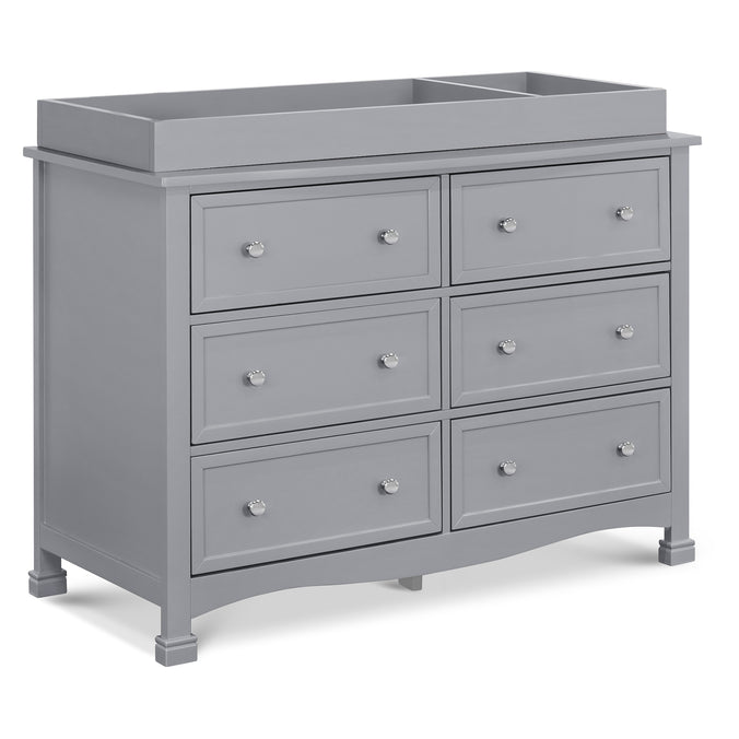 M5529G,DaVinci,Kalani 6-Drawer Double Wide Dresser in Grey Finish