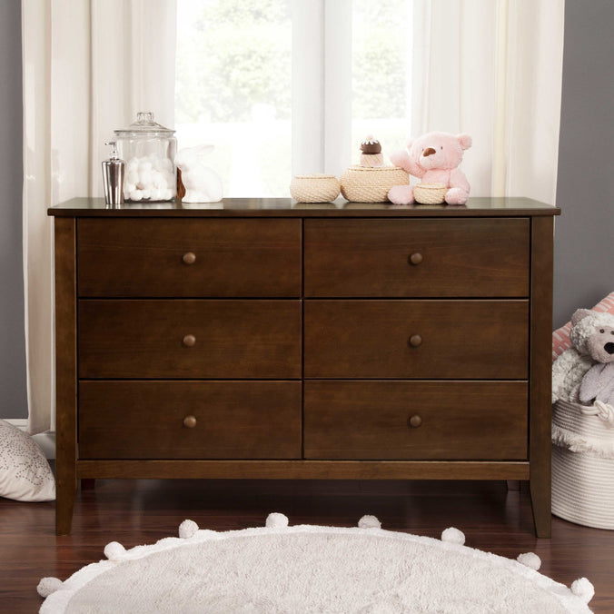 F11526Q,Carter's,Morgan 6-Drawer Double Dresser in Espresso Finish