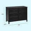 M12826E,DaVinci,Charlie 6-Drawer Double Dresser in Ebony