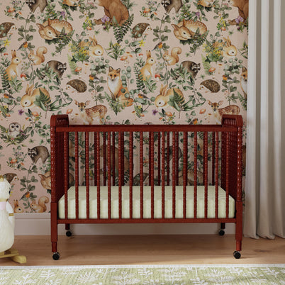 M7391C,DaVinci,Jenny Lind Stationary Crib In Rich Cherry Finish