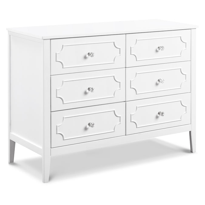 M11426W,DaVinci,Chloe Regency 6-Drawer Dresser in White