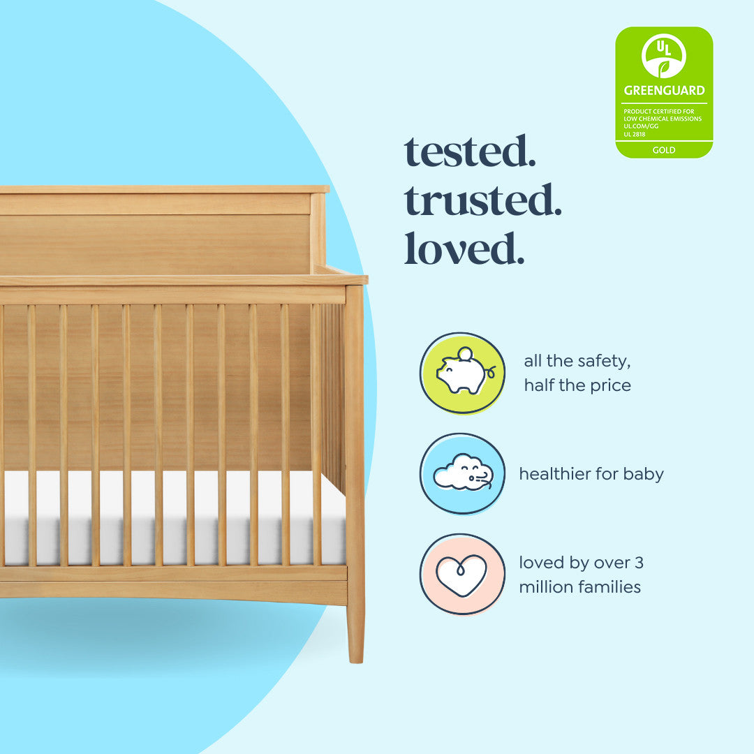 M27301HY,DaVinci,Frem 4-in-1 Convertible Crib in Honey