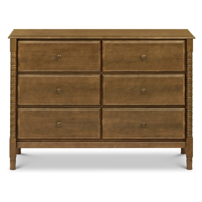 M7326L,DaVinci,Jenny Lind Spindle 6-Drawer Dresser in Walnut