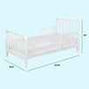 M7390W,DaVinci,Jenny Lind Toddler Bed In White Finish