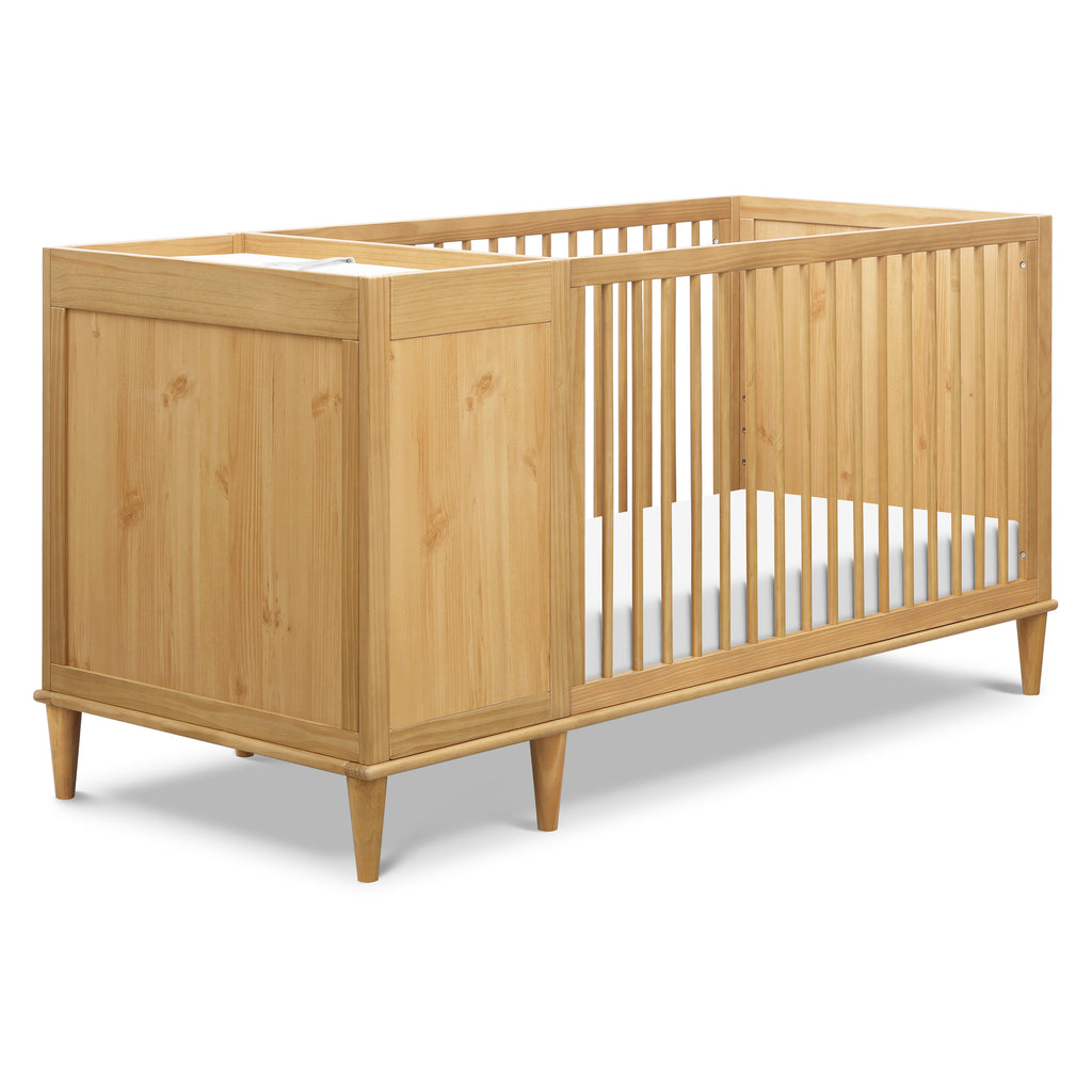 W4991HY,Marley Convertible 3-in-1 Crib and Changer Combo in Honey