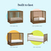 F11981L,Carter's,Colby 4-in-1 Convertible Mini Crib w/ Trundle in Walnut