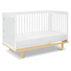 W4901WN,DaVinci,Marley 3-in-1 Convertible Crib in White Finish and Natural Legs