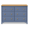 M27226CVBHY,DaVinci,Shea 6-Drawer Dresser in Cove Blue and Honey