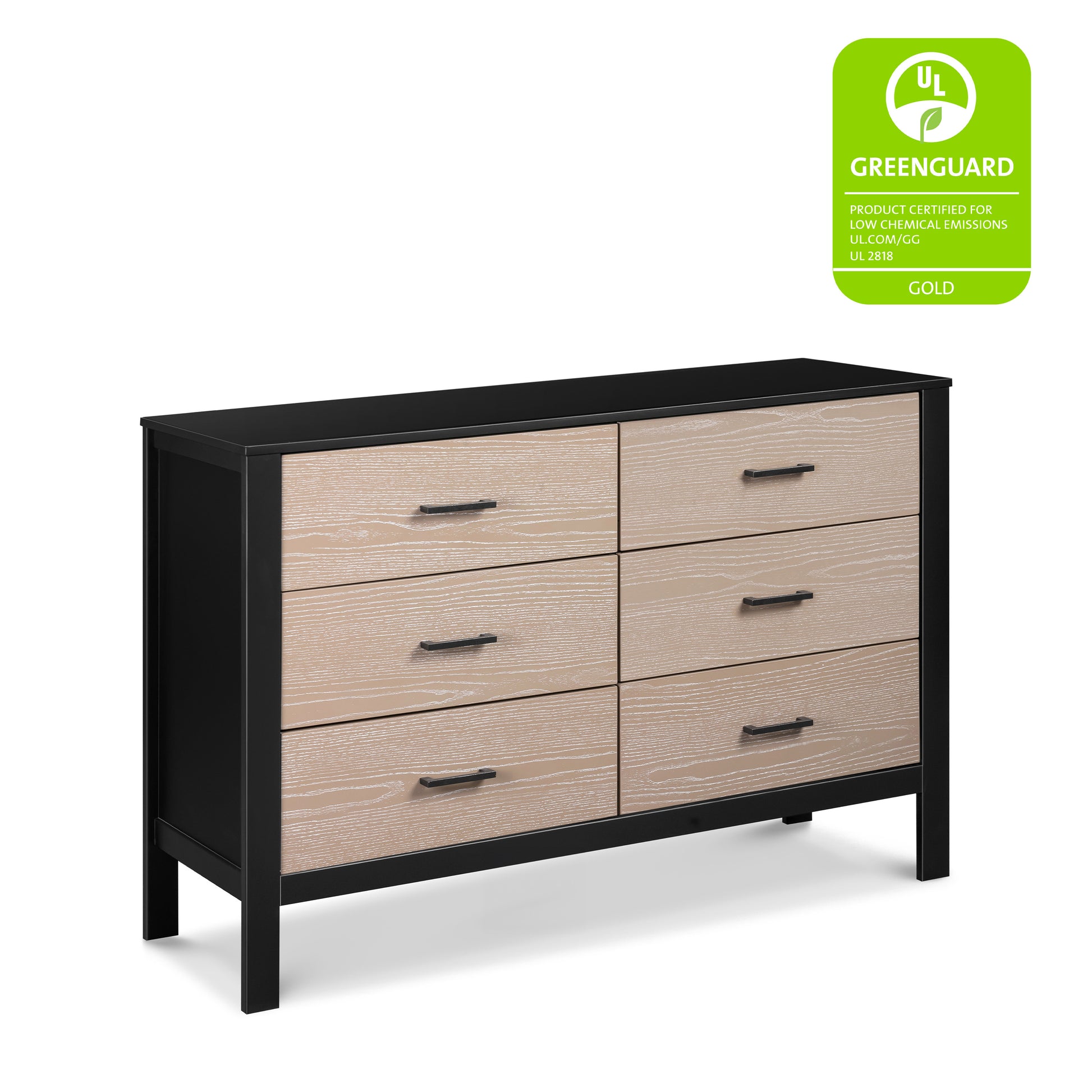 F23226ECWD,Carter's,Radley 6-Drawer Dresser in Ebony & Coastwood