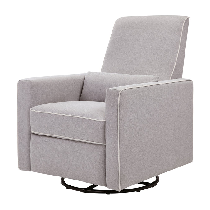 M10887GCM,DaVinci,Piper Recliner in Grey Finish w/Cream Piping