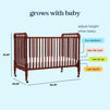 M7391C,DaVinci,Jenny Lind Stationary Crib In Rich Cherry Finish