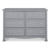 M5529G,Kalani 6-Drawer Double Wide Dresser in Grey Finish
