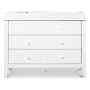 F11526W,Carter's,Morgan 6-Drawer Double Dresser in White