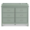 M12826LS,DaVinci,Charlie 6-Drawer Double Dresser in Light Sage