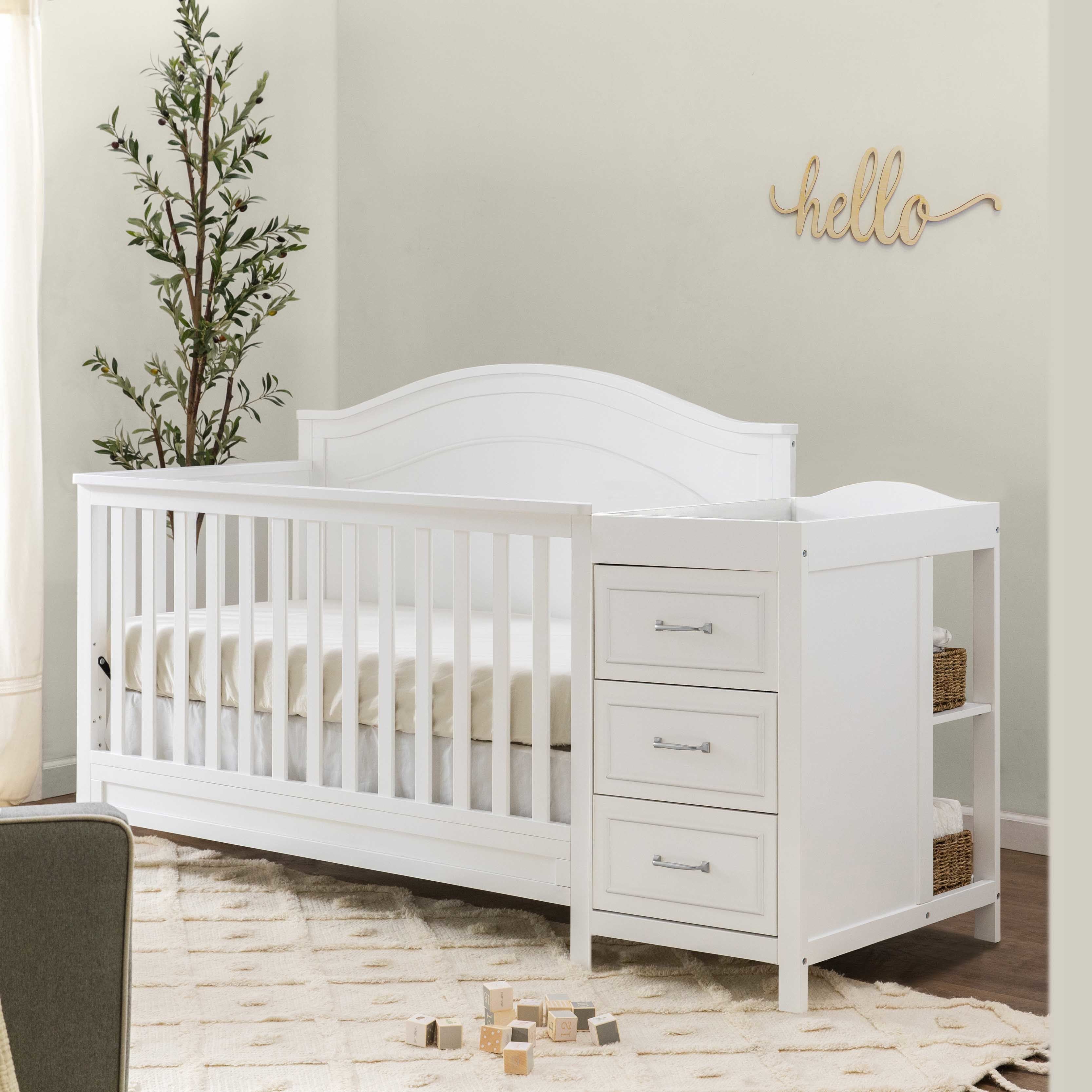 DaVinci Charlie 4 in 1 Convertible Crib Changer White